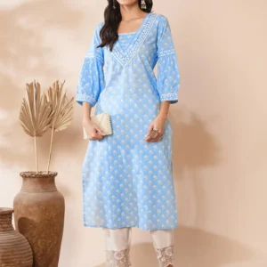 Blue Traditional Ethnic Costume